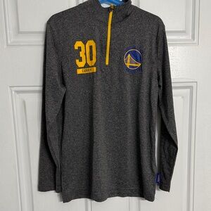 Youth Golden State Warriors Steph Curry Long Sleeve Shirt Half Zip